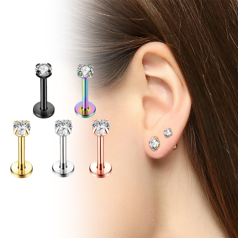 Orecchini a perno in titanio 1 - Body Jewelry Display Case recensione e prezzo