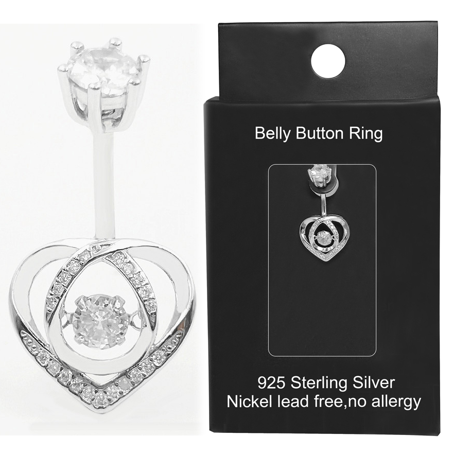 Anello per ombelico in argento - Body Jewelry Display Case recensione e prezzo
