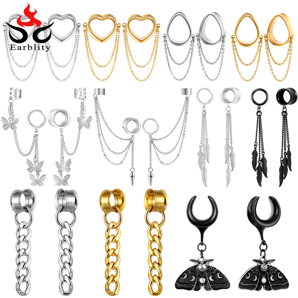 Osborney 2PCS Moda in acciaio  - Body Jewelry Ear Gauges recensione e prezzo
