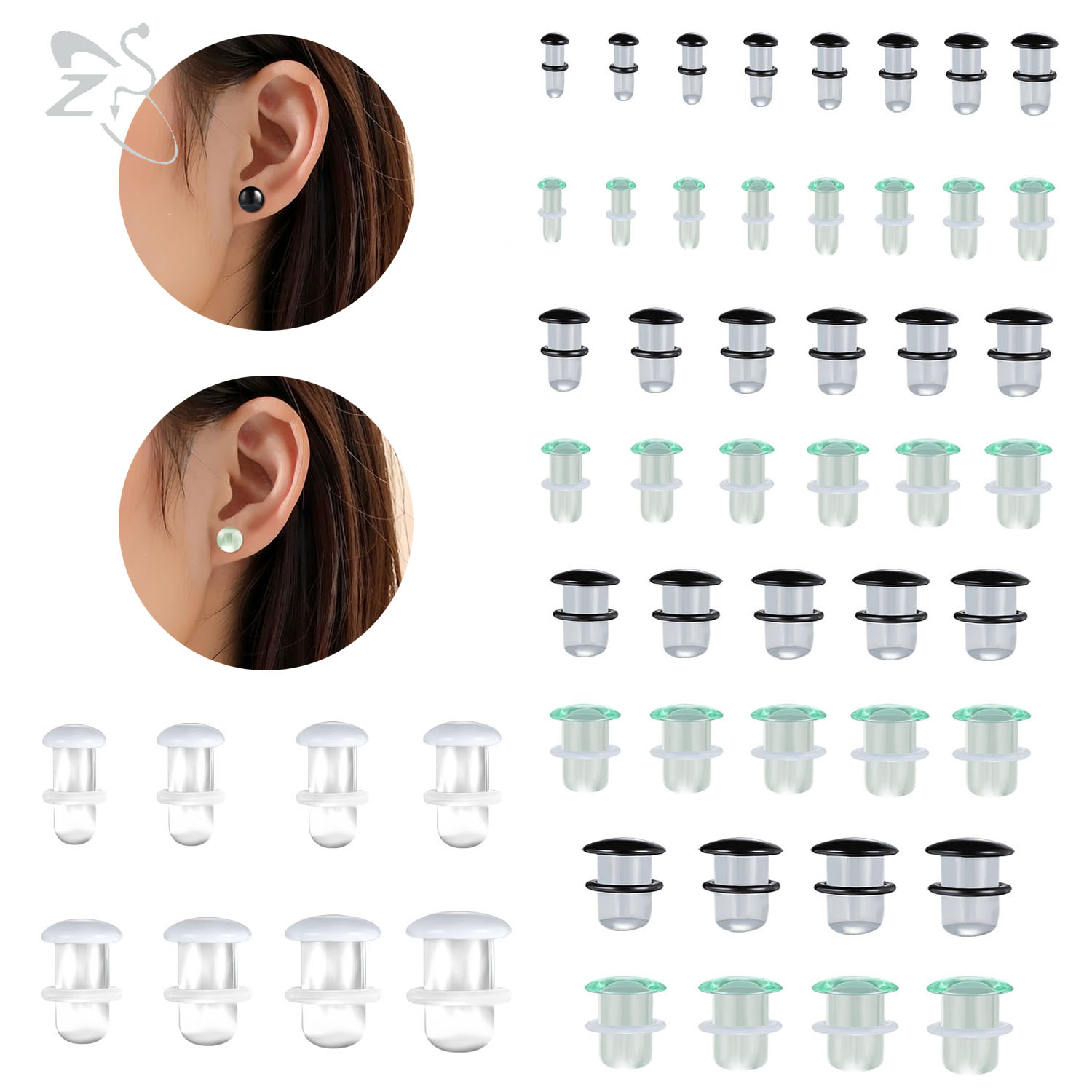 Body Jewelry Ear Gauges - ZS 1PC tappi per le orecchie