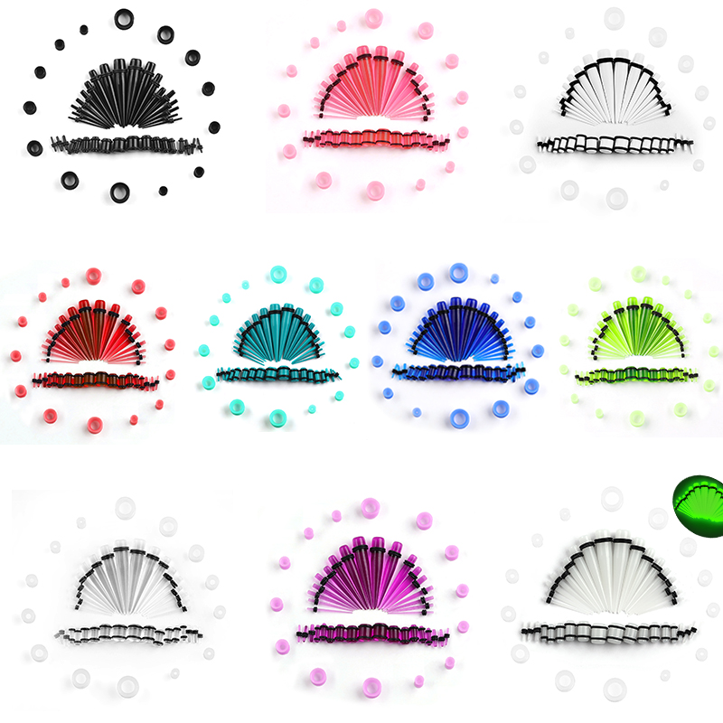 Body Jewelry Ear Gauges - Set di calibri per orecchie con