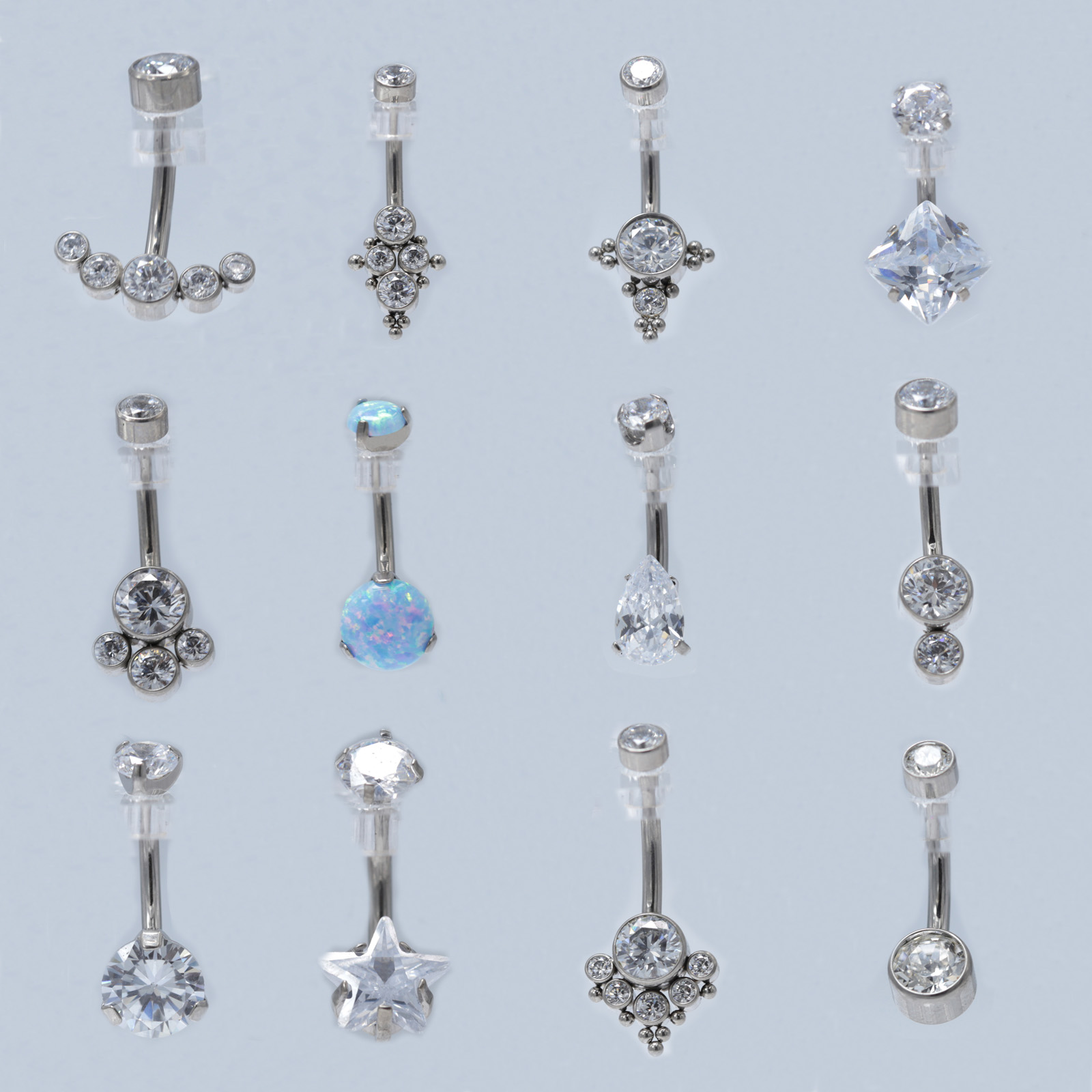 Anello per ombelico in titanio - Body Jewelry Flat Back recensione e prezzo