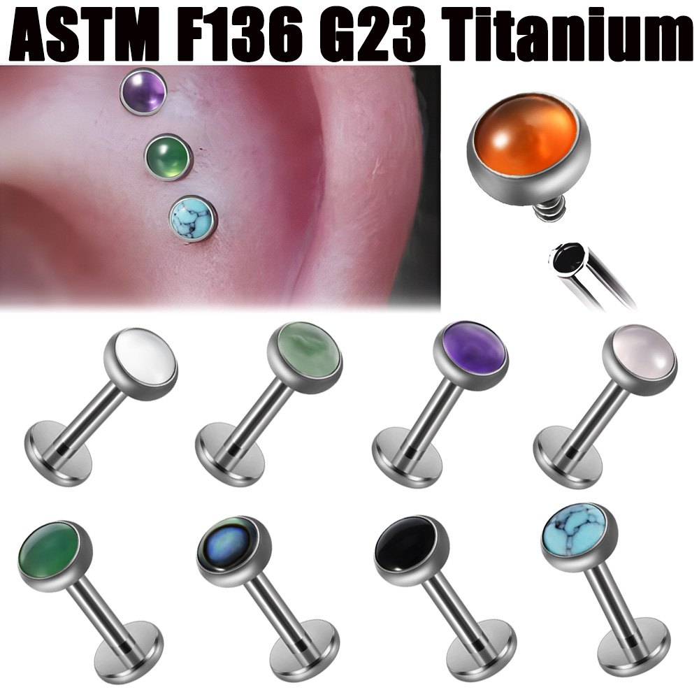 1PC 16g G23 Titanio Cristallo, - Body Jewelry Flat Back recensione e prezzo