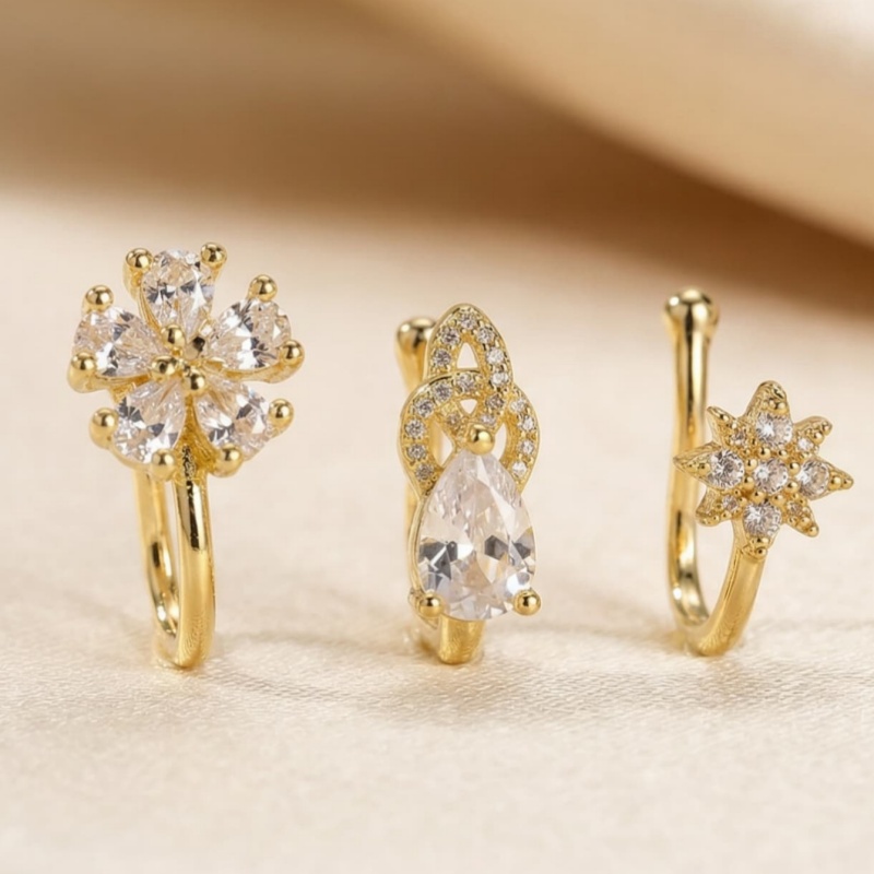 Set di 3 clip per naso in stil - Body Jewelry Materials recensione e prezzo
