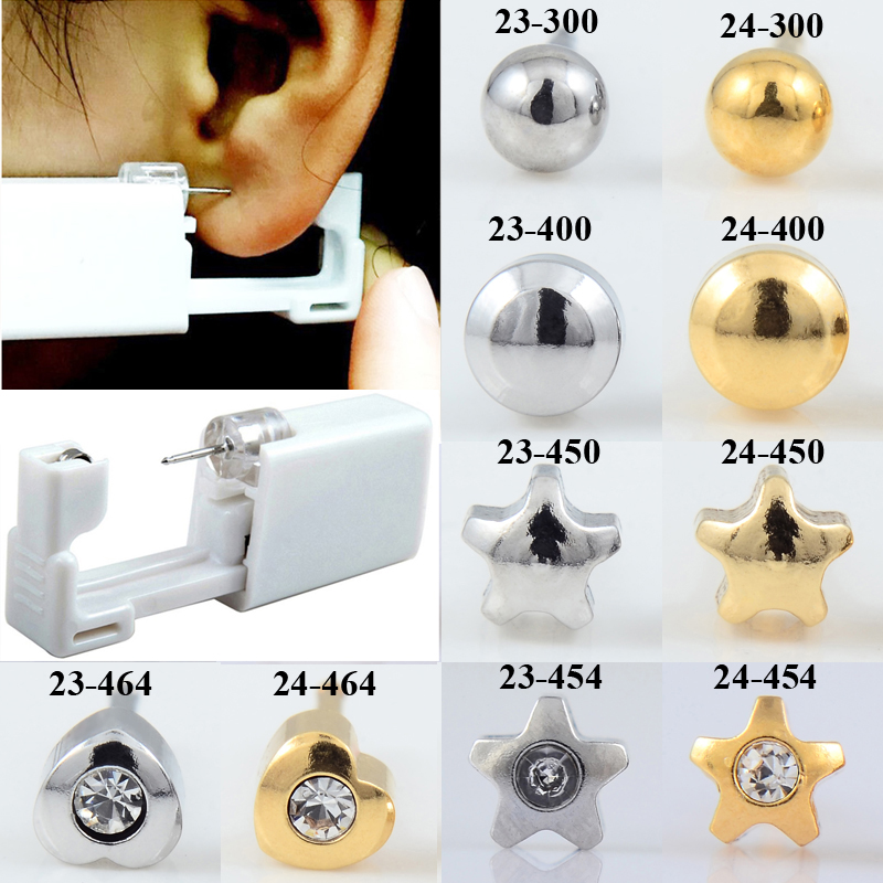 24 pz/scatola No Pain Ear Pier - Body Jewelry Display Case recensione e prezzo