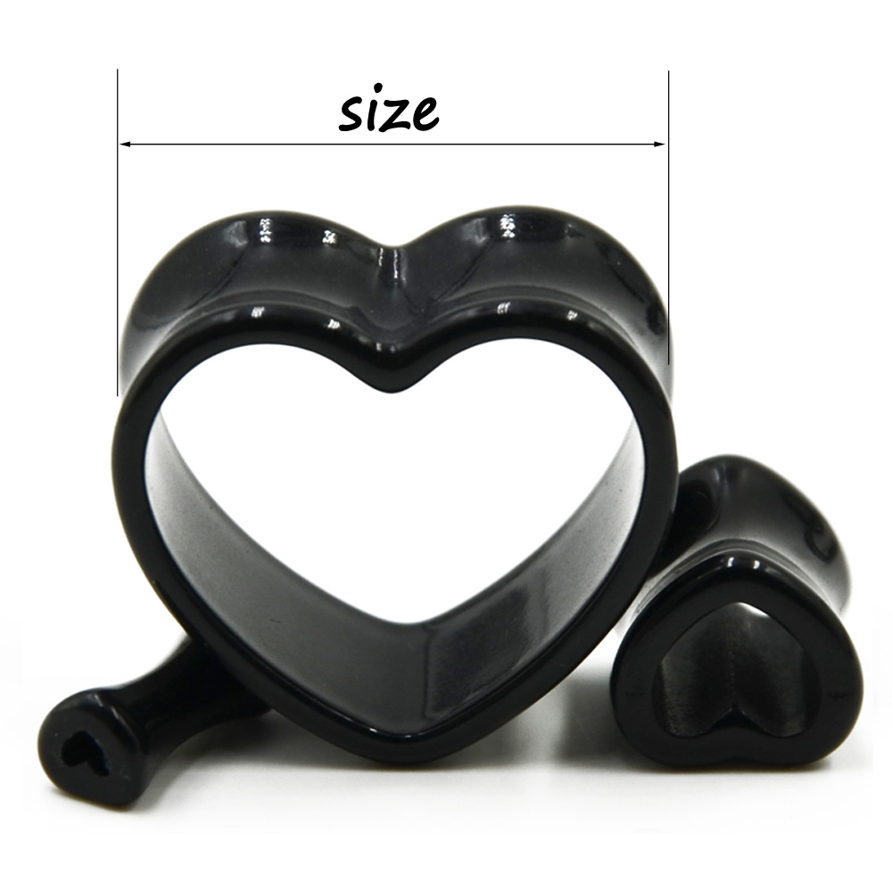 Acrilico Love Nero Bianco a fo - Body Jewelry Ear Gauges recensione e prezzo