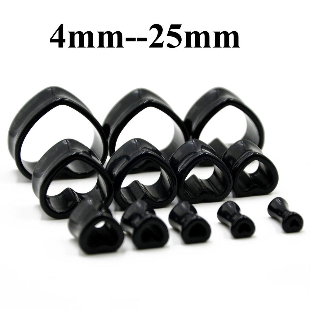 Acrilico Love Nero Bianco a fo - Body Jewelry Ear Gauges recensione e prezzo