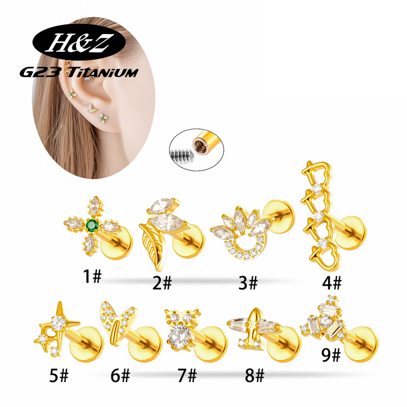 1 Pezzo Piercing Labret in Tit - Body Jewelry Implant Grade recensione e prezzo