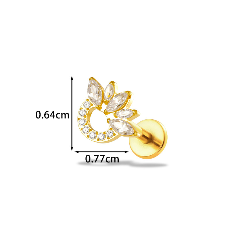 1 Pezzo Piercing Labret in Tit - Body Jewelry Implant Grade recensione e prezzo