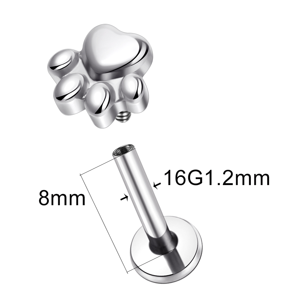 1 pz Implant Grade Titanium Pu - Body Jewelry Implant Grade recensione e prezzo