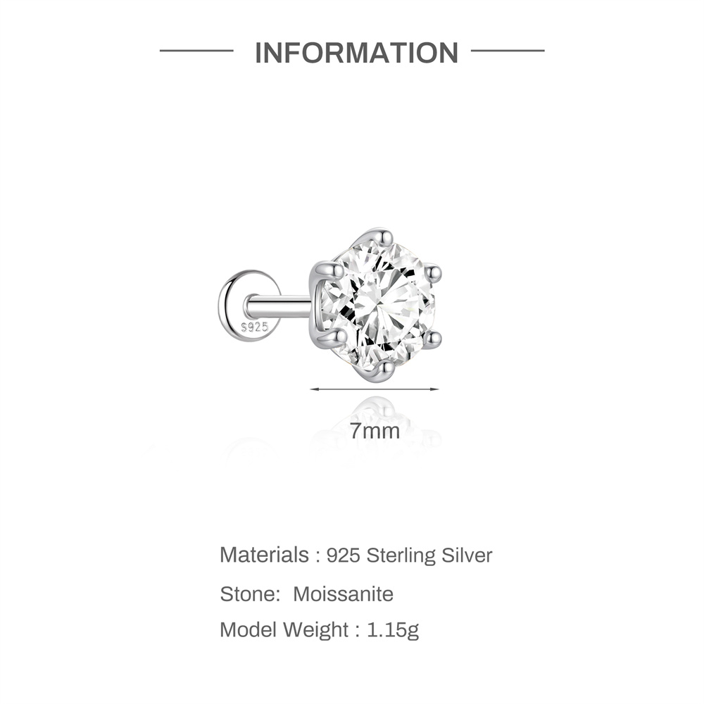 Orecchini a perno piatti Aide  - Body Jewelry Flat Back recensione e prezzo