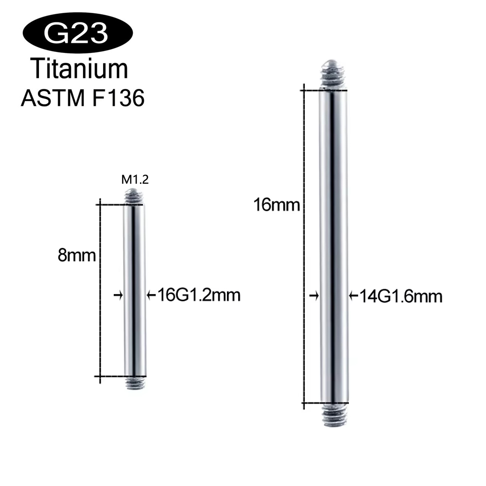 10 pezzi/lotto ASTM F136 Titan - Body Jewelry Implant Grade recensione e prezzo
