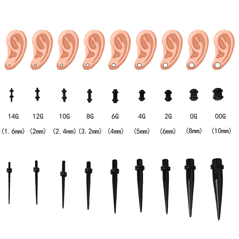 Set di calibri per orecchie co - Body Jewelry Ear Gauges recensione e prezzo