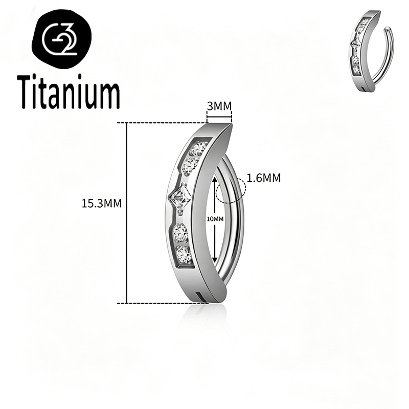 Piercing Curvo in Titanio ASTM - Body Jewelry Implant Grade recensione e prezzo