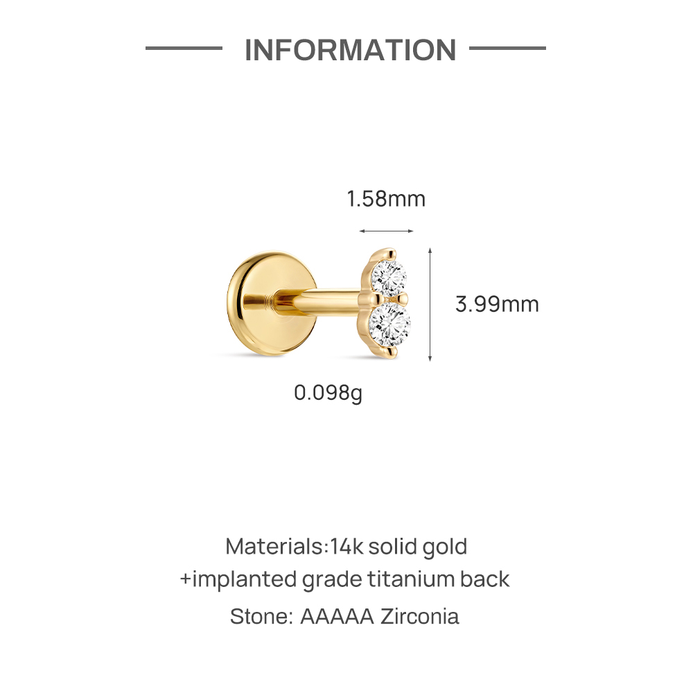 CANNER 1PC Orecchino piercing  - Body Jewelry Flat Back recensione e prezzo