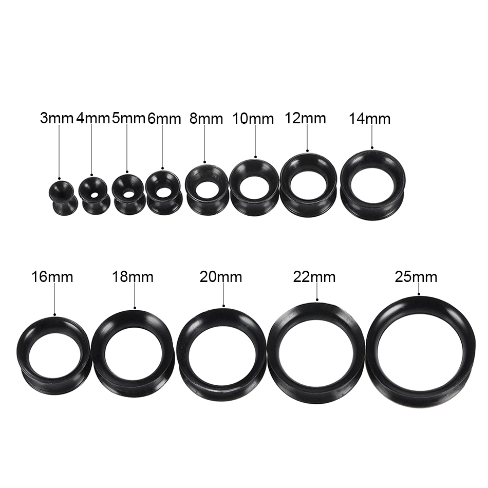 30 pz/lotto Silicone Flessibil - Body Jewelry Ear Gauges recensione e prezzo