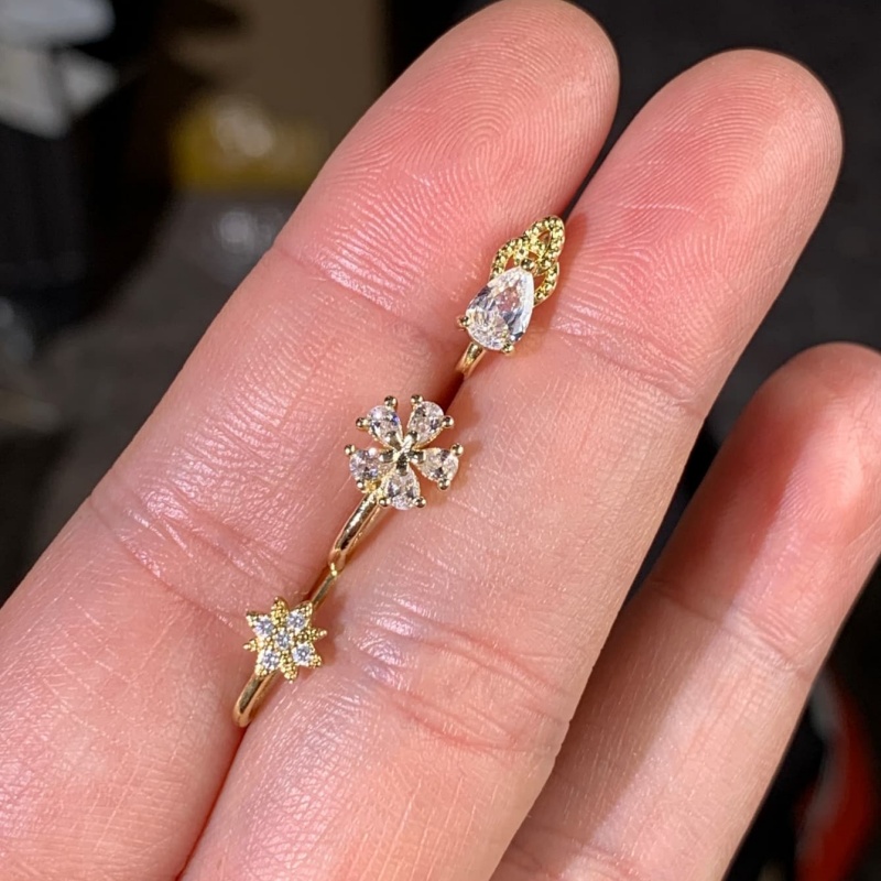 Set di 3 clip per naso in stil - Body Jewelry Materials recensione e prezzo