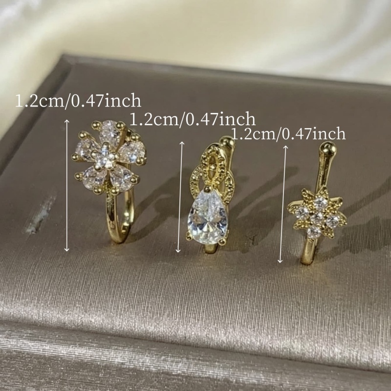 Set di 3 clip per naso in stil - Body Jewelry Materials recensione e prezzo