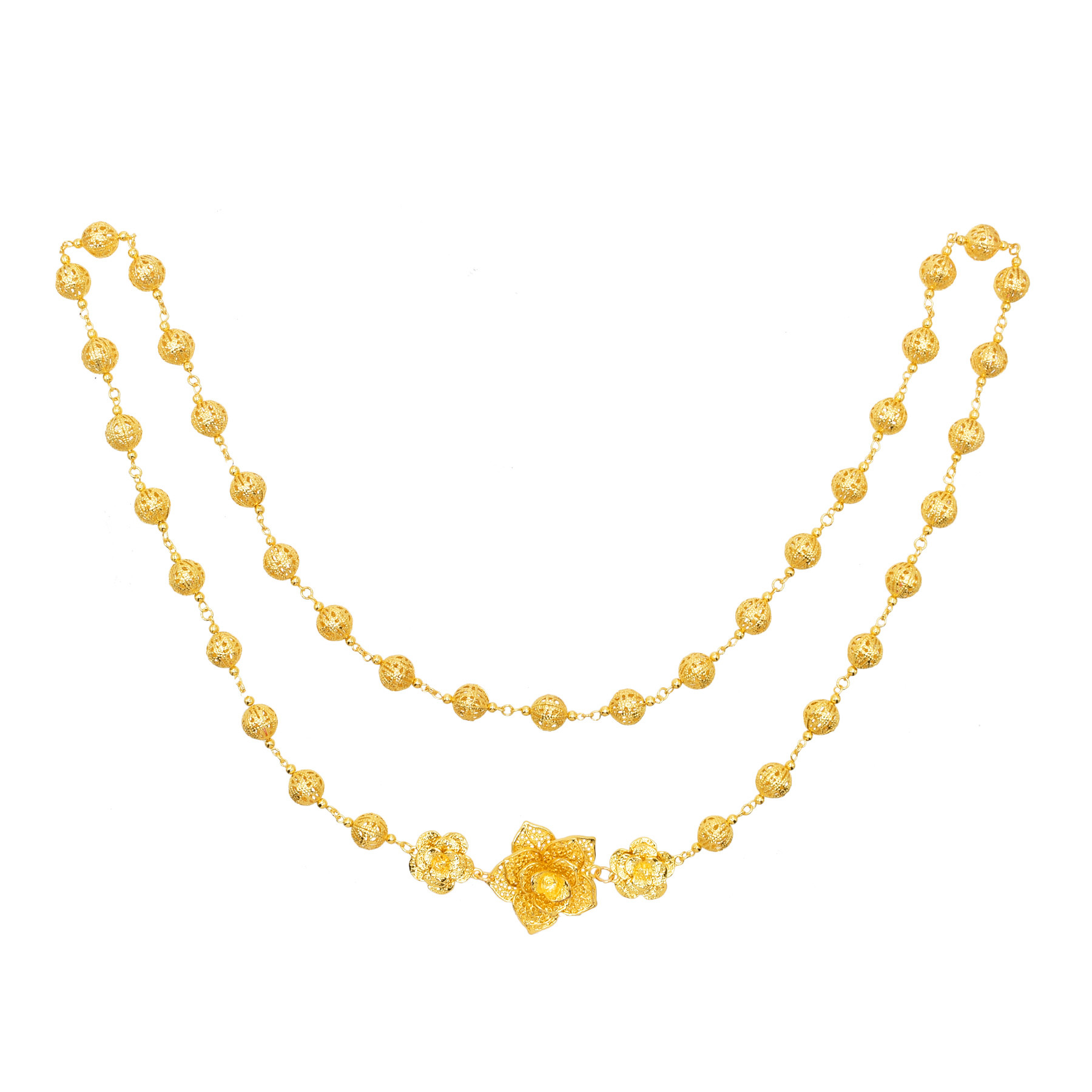 120 cm dorato argentato palla  - Body Jewelry Dubai recensione e prezzo
