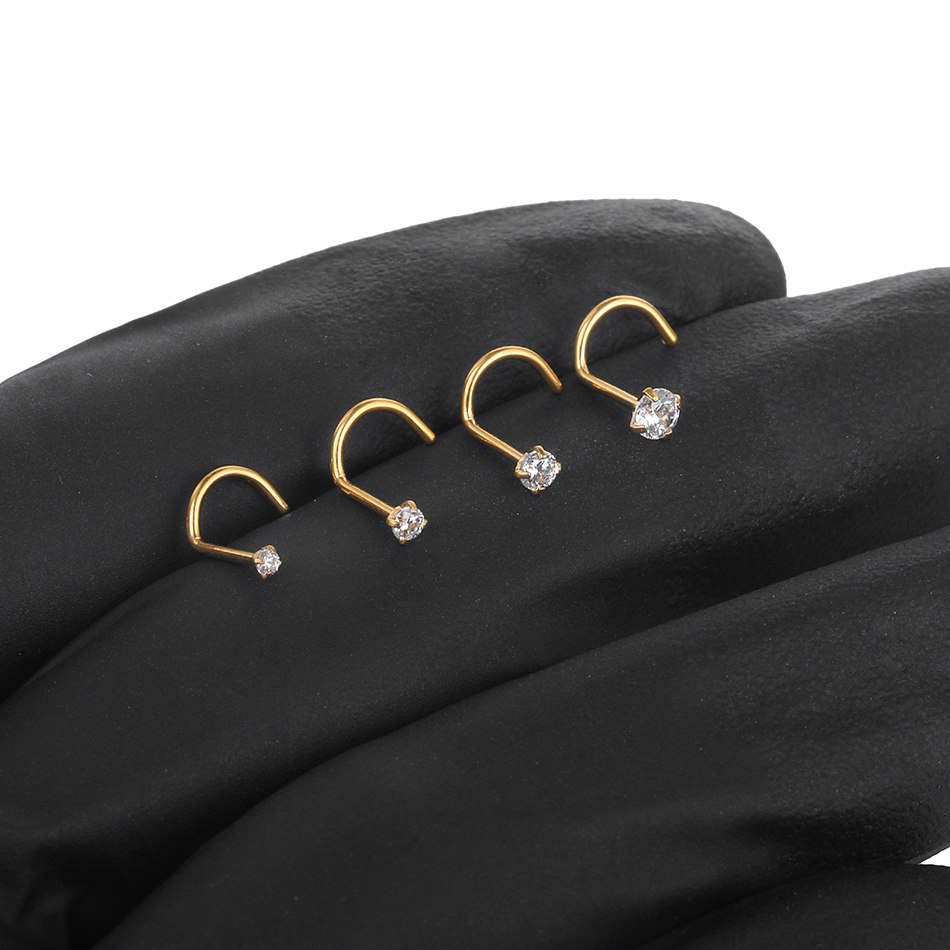 1/5 pz Piercing per Naso in Ti - Body Jewelry Implant Grade recensione e prezzo