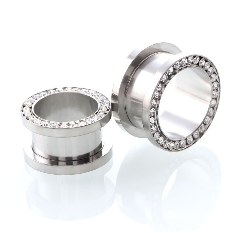 2 pz/lotto Tunnel per Orecchio - Body Jewelry Ear Gauges recensione e prezzo
