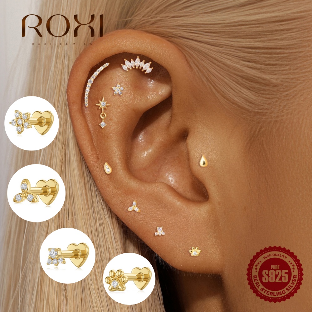 ROXI 1PC Orecchino a perno pia - Body Jewelry Flat Back recensione e prezzo