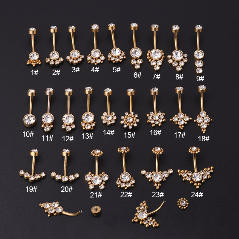 Anelli per ombelico in zircone - Body Jewelry Titanium recensione e prezzo