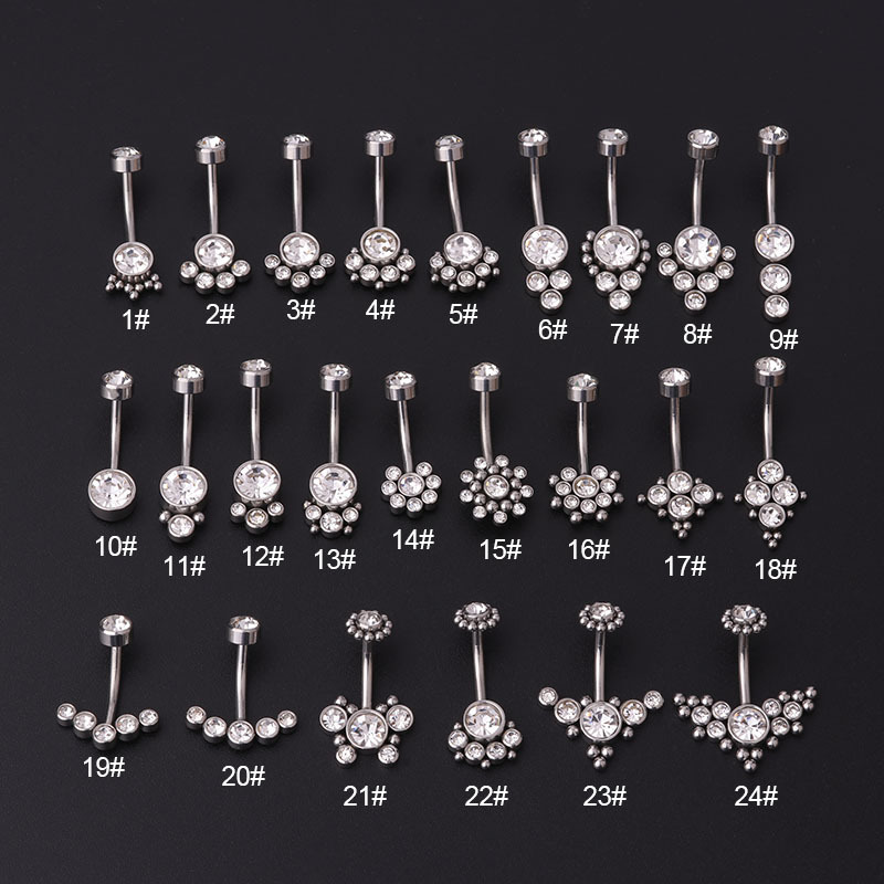 Anelli per ombelico in zircone - Body Jewelry Titanium recensione e prezzo