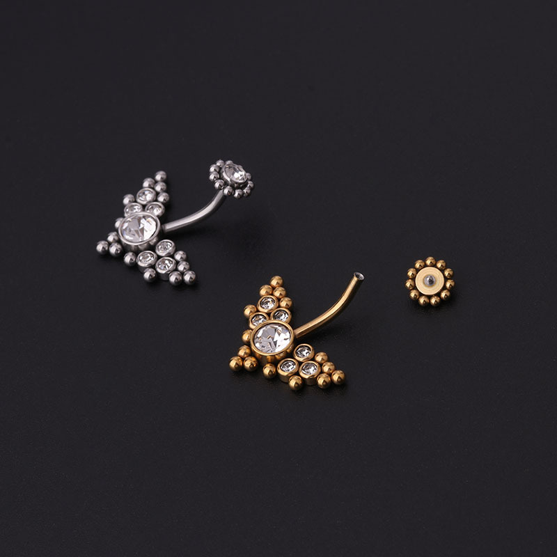 Anelli per ombelico in zircone - Body Jewelry Titanium recensione e prezzo