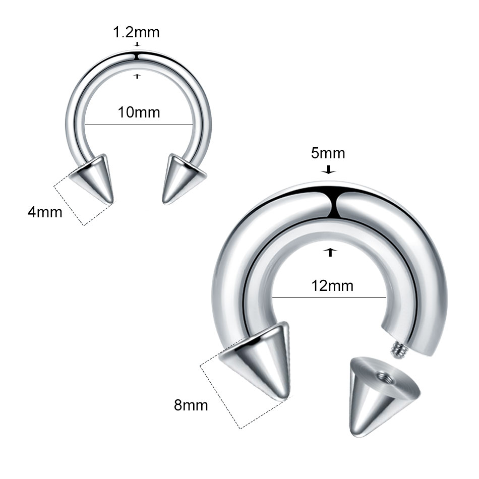 1PC in acciaio inossidabile di - Body Jewelry Ear Gauges recensione e prezzo