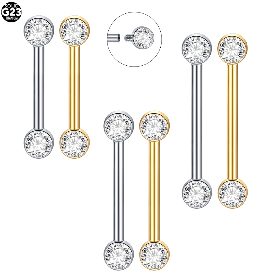 1/5 pezzi piercing al capezzol - Body Jewelry Implant Grade recensione e prezzo
