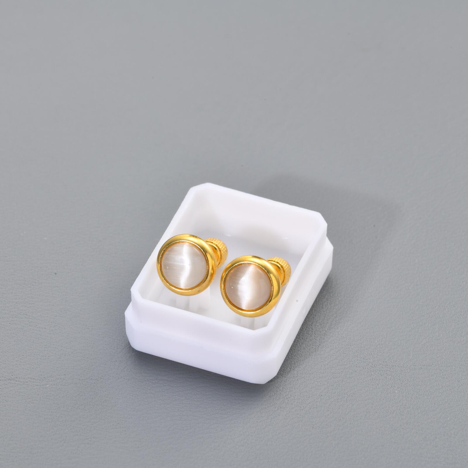 Orecchini a lobo con pietra po - Body Jewelry Flat Back recensione e prezzo