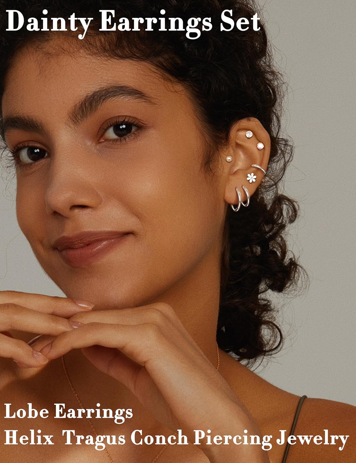 FASACCO 1 paio di orecchini in - Body Jewelry Flat Back recensione e prezzo