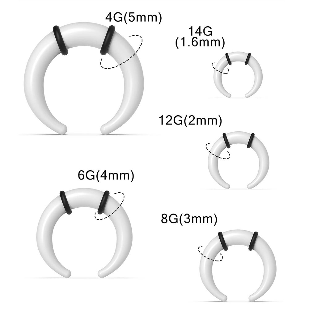 Anelli per setto grandi 14G 12 - Body Jewelry Ear Gauges recensione e prezzo